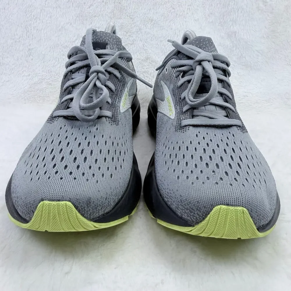 Brooks Ghost 16 Mens Running Shoes Primer Grey Lime Size 8 D Medium